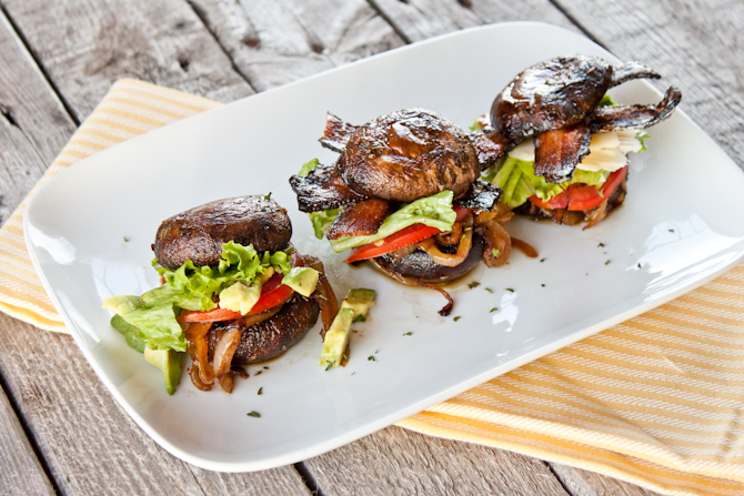 Portobello Sliders Three Ways | simplerootswellness.com