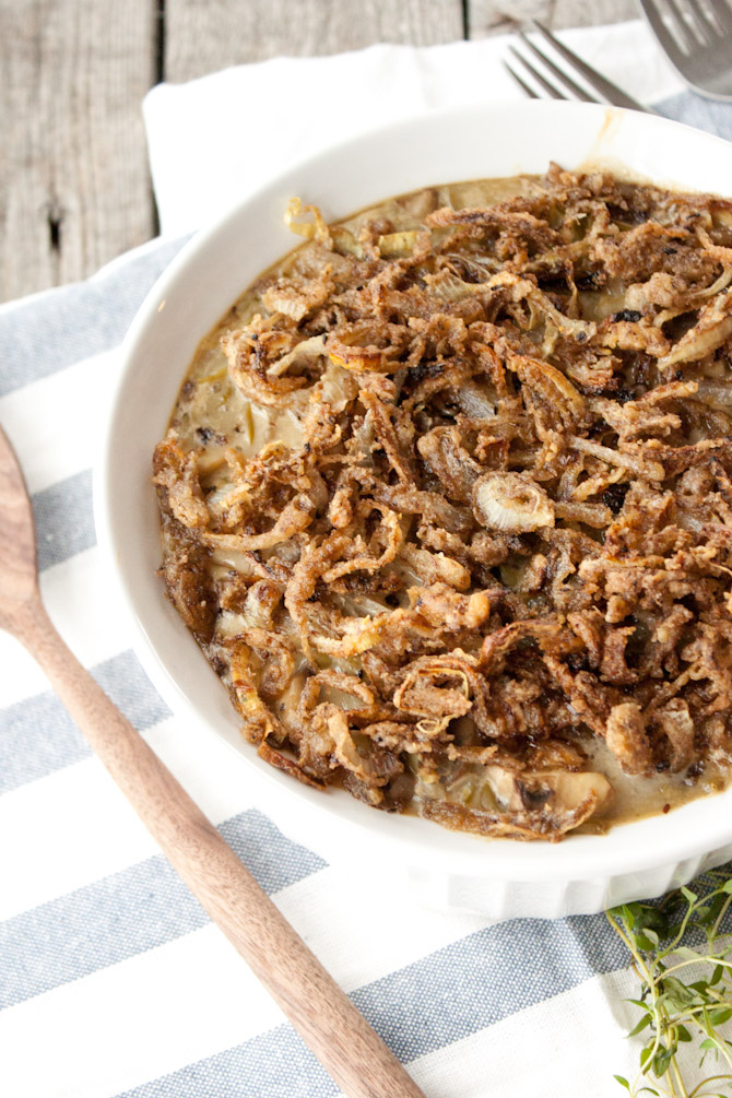 Homemade Green Bean Casserole | simplerootswellness.com