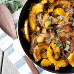 Caramelized Onion and Sage Roasted Squash | simplerootswellness.com