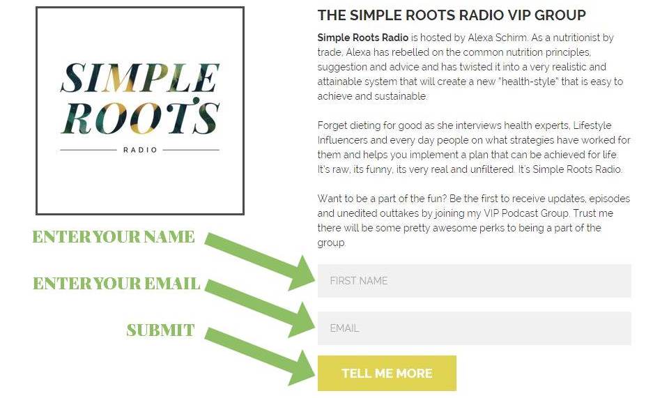 How To Subscribe To Simple Roots Radio | simplerootswellness.com