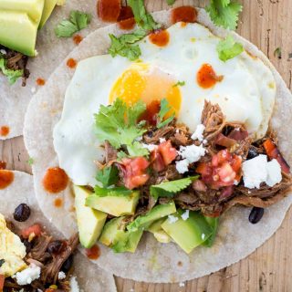 Looking for a quick breakfast you can eat on the go? Check out these make-ahead breakfast tacos.