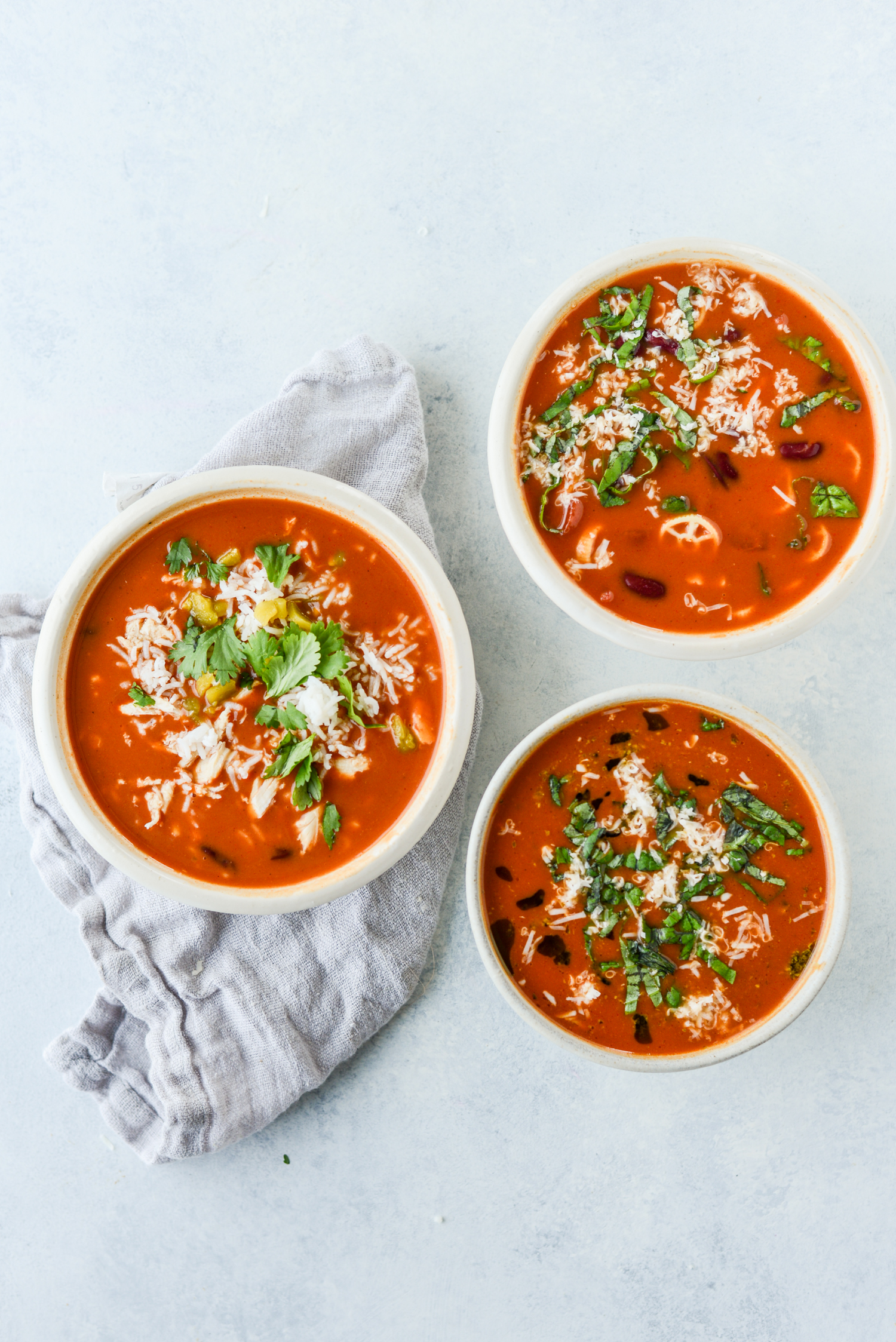 Basic Tomato Soup 5 Ways | simplerootswellness.com #soup #bonebroth #healthyrecipe #quickandeasy